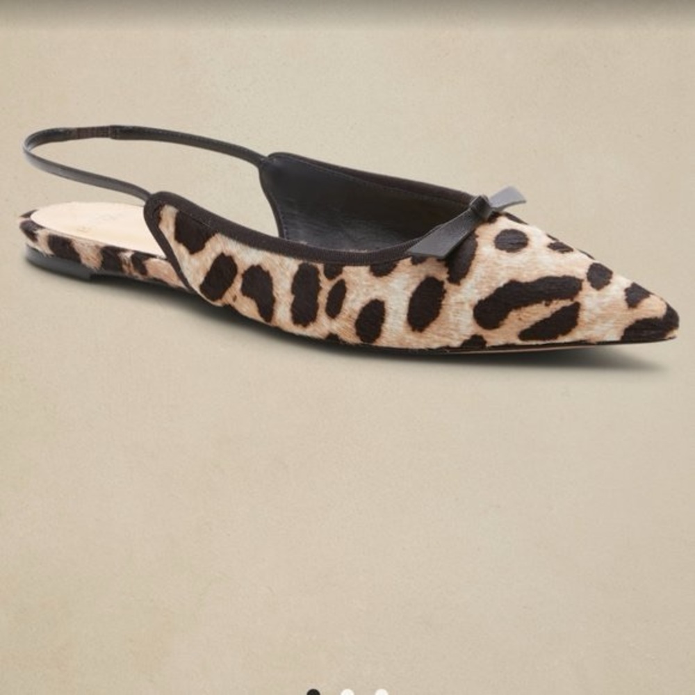 Alexandre Birman 9/9.5 Leopard Cheetah Pointed Flat